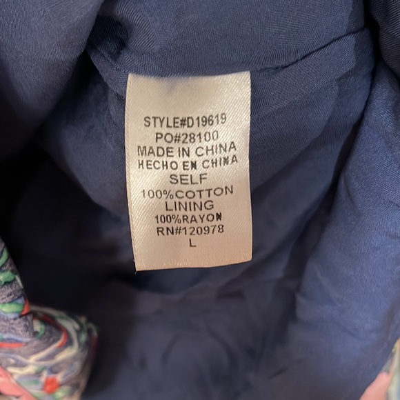 Entro Floral Flutter Sleeve Dress Size Large NWOT - Picture 4 of 5